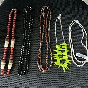 #11 variety material necklaces bundle